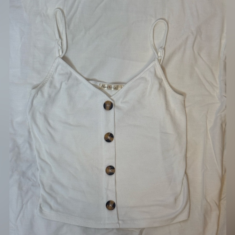 Button Up Tank Top, Size Large